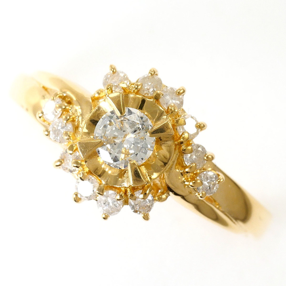 VINTAGE 18k Gold Diamond Ring